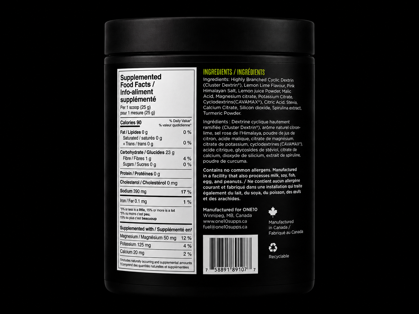 Endure - Carbohydrate + Electrolyte Hydration Formula - Lemon Lime